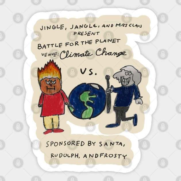 Titans Of Climate Change Sticker by 6630 Productions